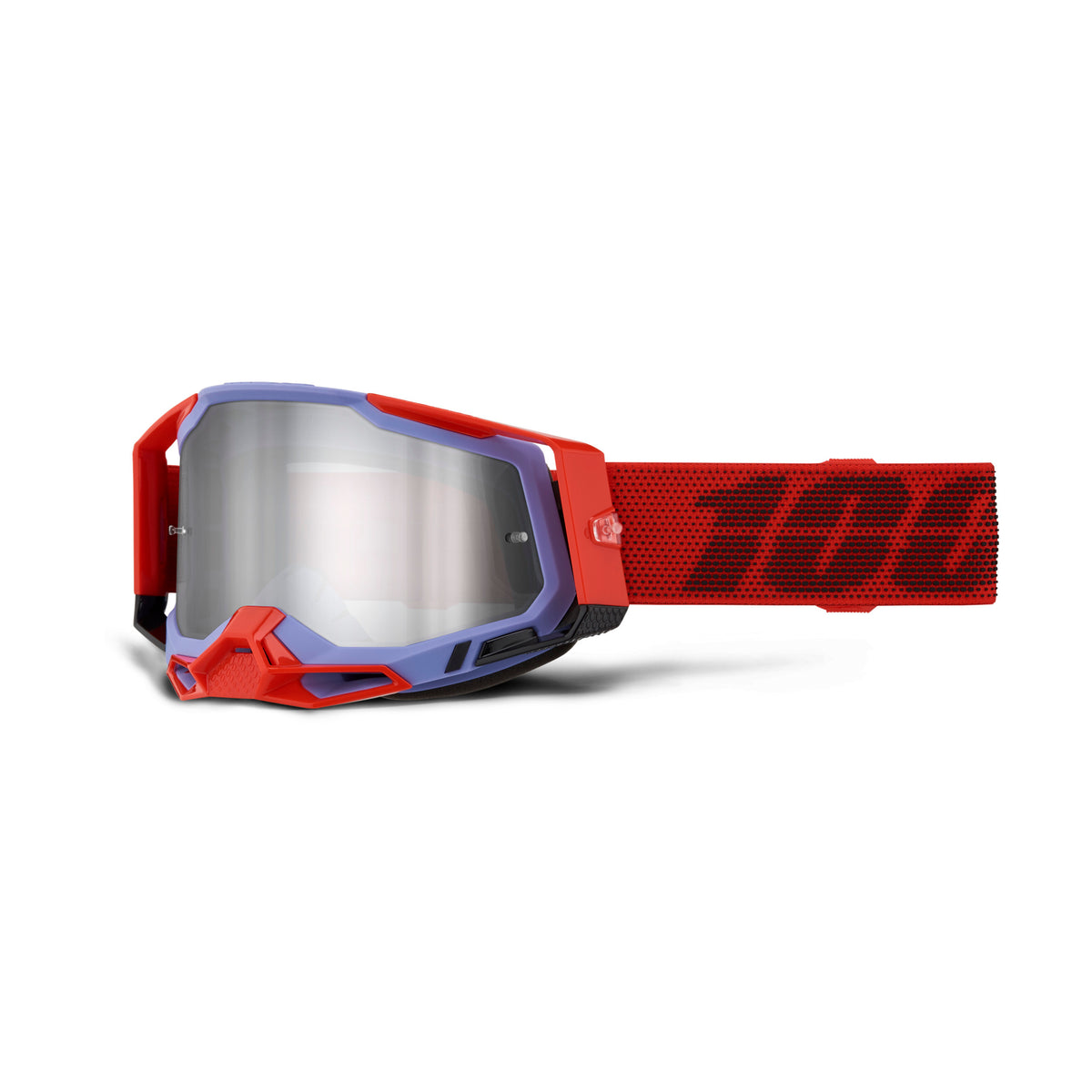 100% Racecraft 2 Goggles - Cleat - Silver Mirror