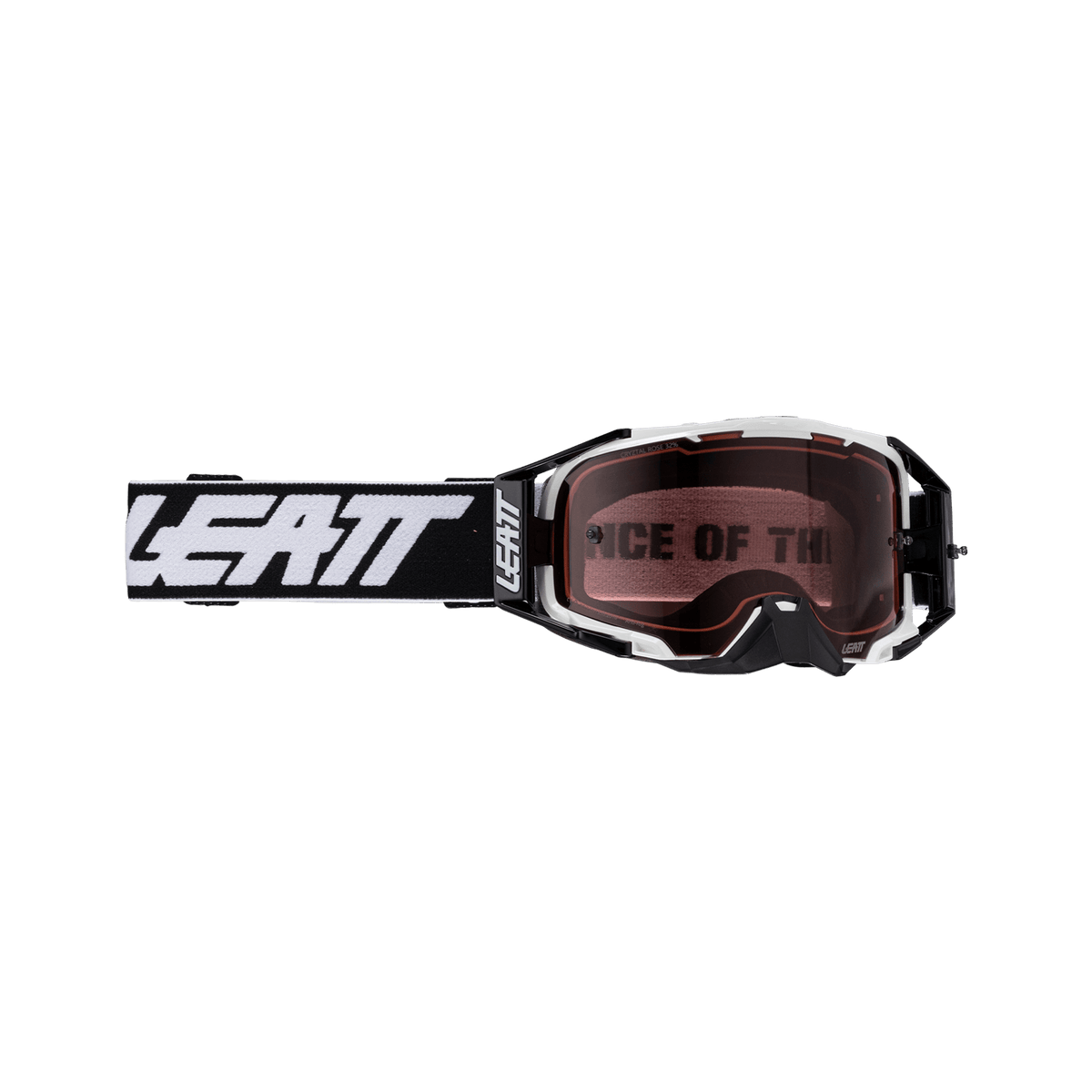 Leatt Velocity 6.5 Cryztal Goggles - White with Rose 32% lens